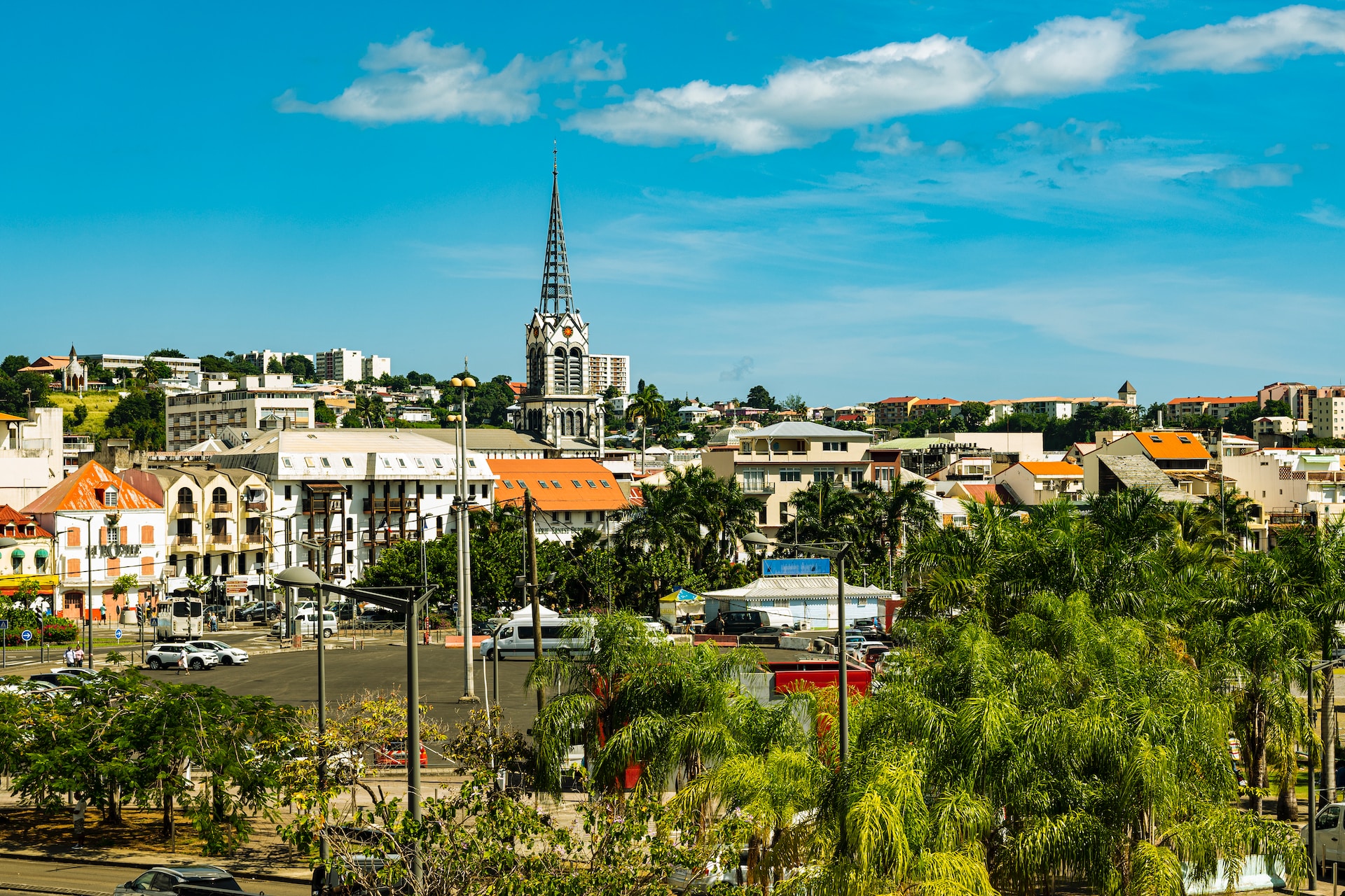Photo du centre-ville de Fort-de-France, en Martinique.