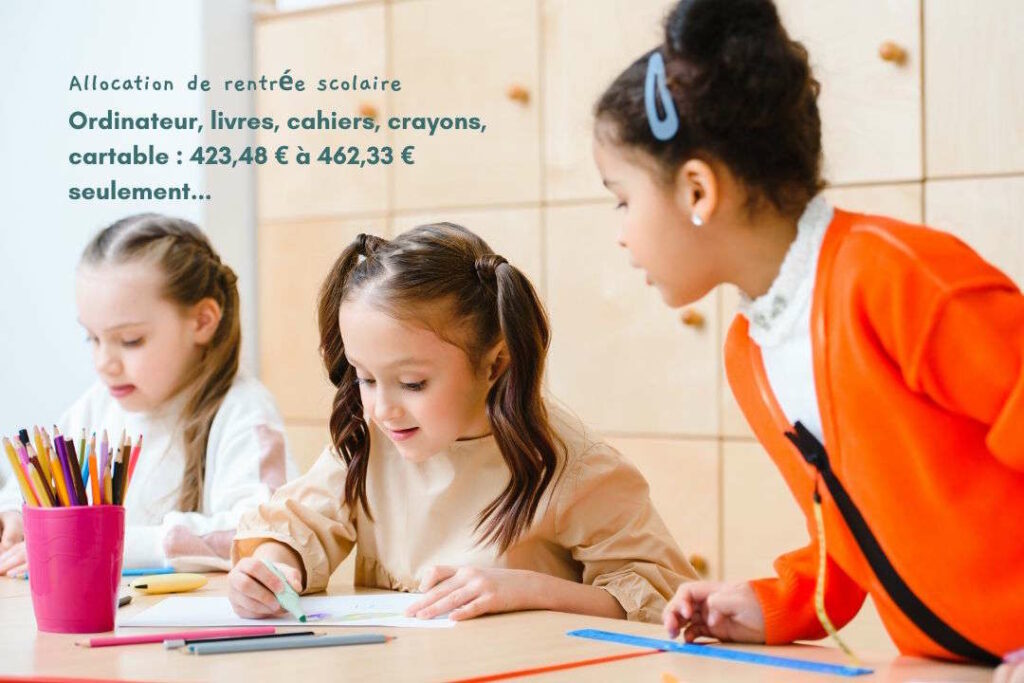 Image avec 3 enfants faisant du coloriage dans une salle lumineuse.